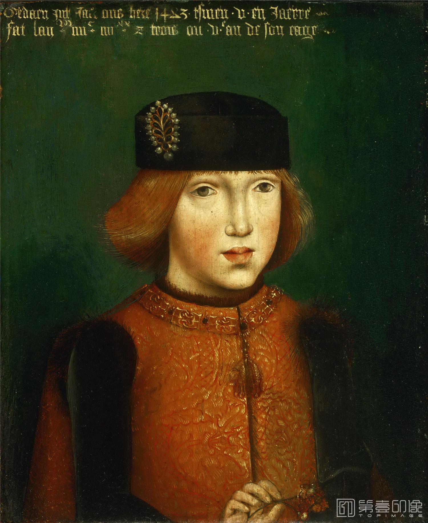 油画-美国费城美术馆藏画-Attributed to the Master of the Magdalene Legend, Netherlandish (active Brussels), active c. 1480-c. 1520Portrait of Philip the Fair-073